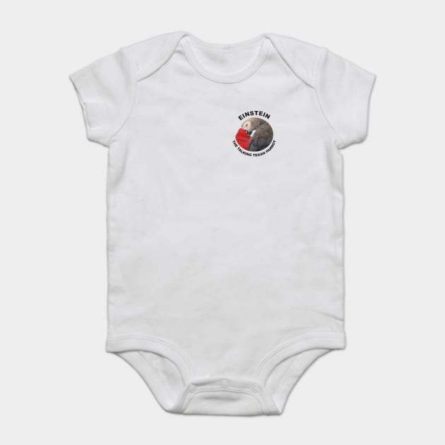 Logo of Einstein the Talking Texan Parrot Baby Bodysuit by Einstein Parrot